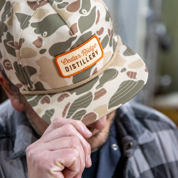 Hat - Camo Orange Patch
