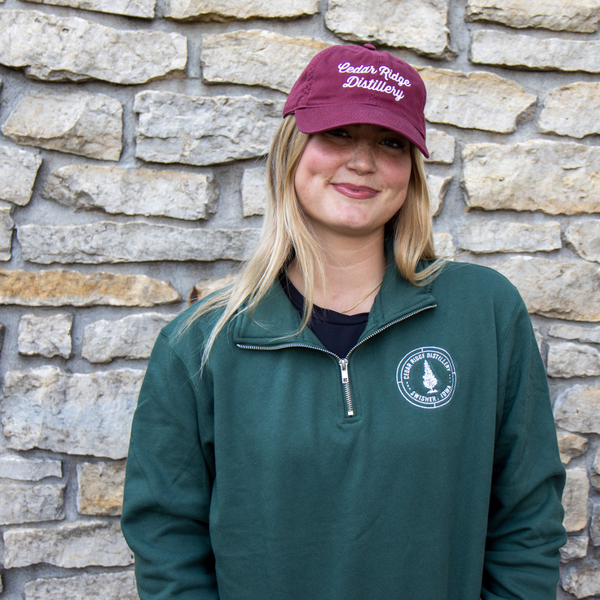 Cedar Ridge Embroidery Circle 1/4 Zip - Green