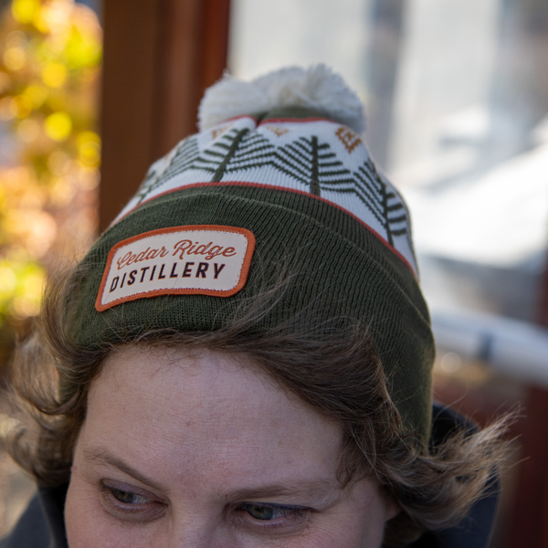 Hat - Green Tree Patch Beanie