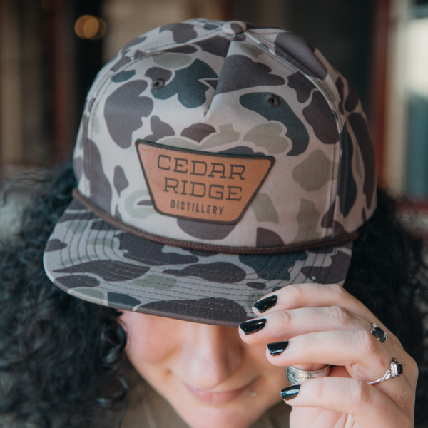 Hat - Camo Leather Patch Hat