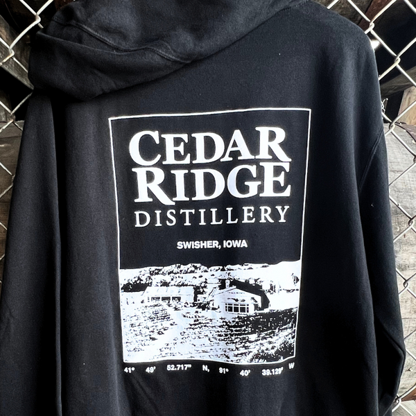 Cedar Ridge Distillery Latitude & Longitude Hoodie