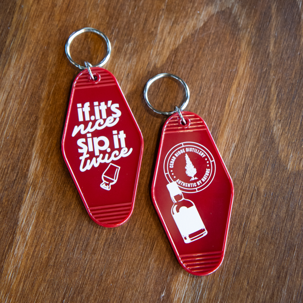Cedar Ridge Distillery Key Tag