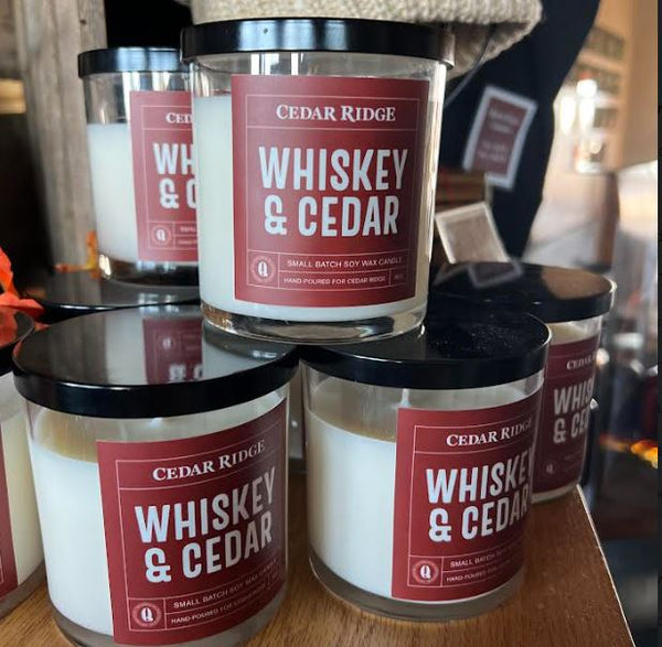 Cedar Ridge Whiskey & Cedar Candle